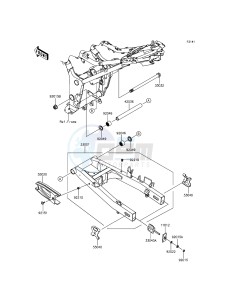 NINJA 300 EX300AGFA XX (EU ME A(FRICA) drawing Swingarm