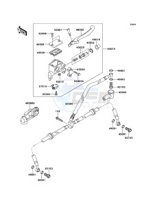 KVF360 4x4 KVF360ADF EU GB drawing Front Master Cylinder