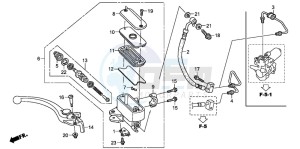 ST1300A drawing FR. BRAKE MASTER CYLINDER