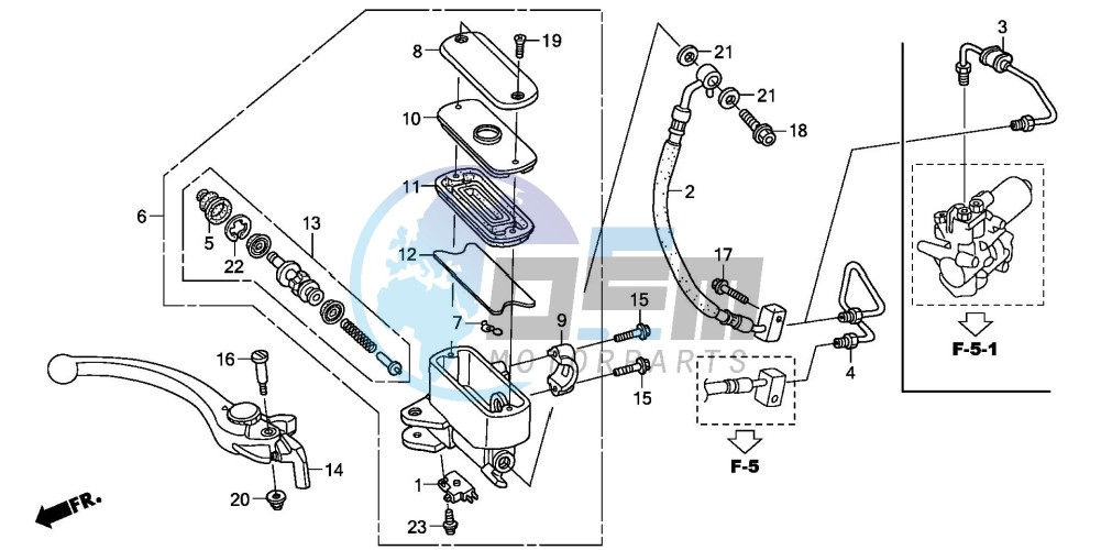 FR. BRAKE MASTER CYLINDER