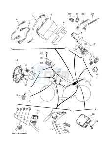 MT09 900 BELGIUM drawing ELECTRICAL PART 1