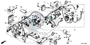 TRX420TE1H Europe Direct - (ED) drawing WIRE HARNESS