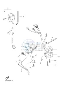 FZ8-S FZ8 FAZER 800 (42PA 42PE) drawing HANDLE SWITCH & LEVER