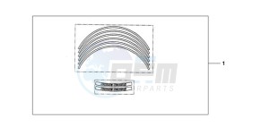 CB1000R9 Europe Direct - (ED) drawing KIT WHEEL STICKER