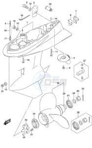 DF 50A drawing Gear Case High Thrust