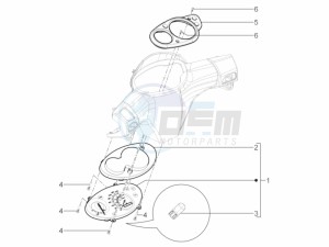 TYPHOON 125 4T 2V E3 (APAC) drawing Meter combination - Cruscotto