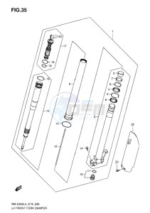 RM-Z450 EU drawing LH FRONT FORK DAMPER