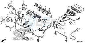 CBR1000SAG CBR1000 ED drawing SUB HARNESS ( CBR1000RA/ SA)