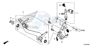 NC750JF Vultus - NC750J Europe Direct - (ED) drawing BRAKE PEDAL