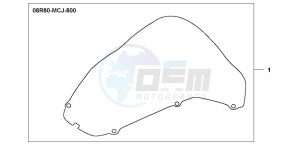 CBR900RR drawing WINDSHIELD