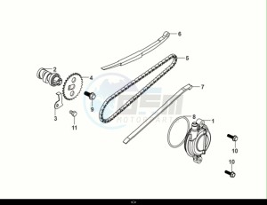 ORBIT III 50 (XE05W2-NL) (E5) (M1) drawing CAM SHAFT