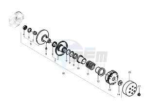 SKIPPER 4T 125-150 drawing Driven pulley