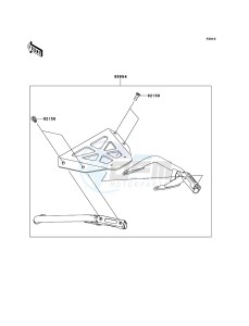 VERSYS KLE650CEF XX (EU ME A(FRICA) drawing Accessory(Top Case Stay)