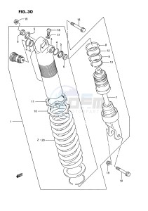 RM250 (E3) drawing SHOCK ABSORBER (MODEL P)