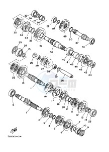 YFM350 YFM35RD RAPTOR 350 (1BSA 1BS9) drawing TRANSMISSION