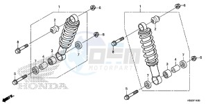 TRX250TEG TRX250T Europe Direct - (ED) drawing FRONT CUSHION