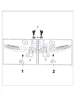 Tweet 125 VX drawing FOOT SUPPORT