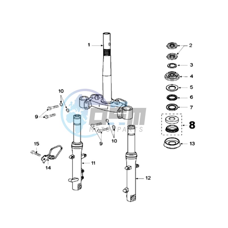 FRONT FORK / STEERINGHEAD