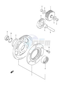 LT-F500F (E24) drawing STARTER CLUTCH (MODEL W X)