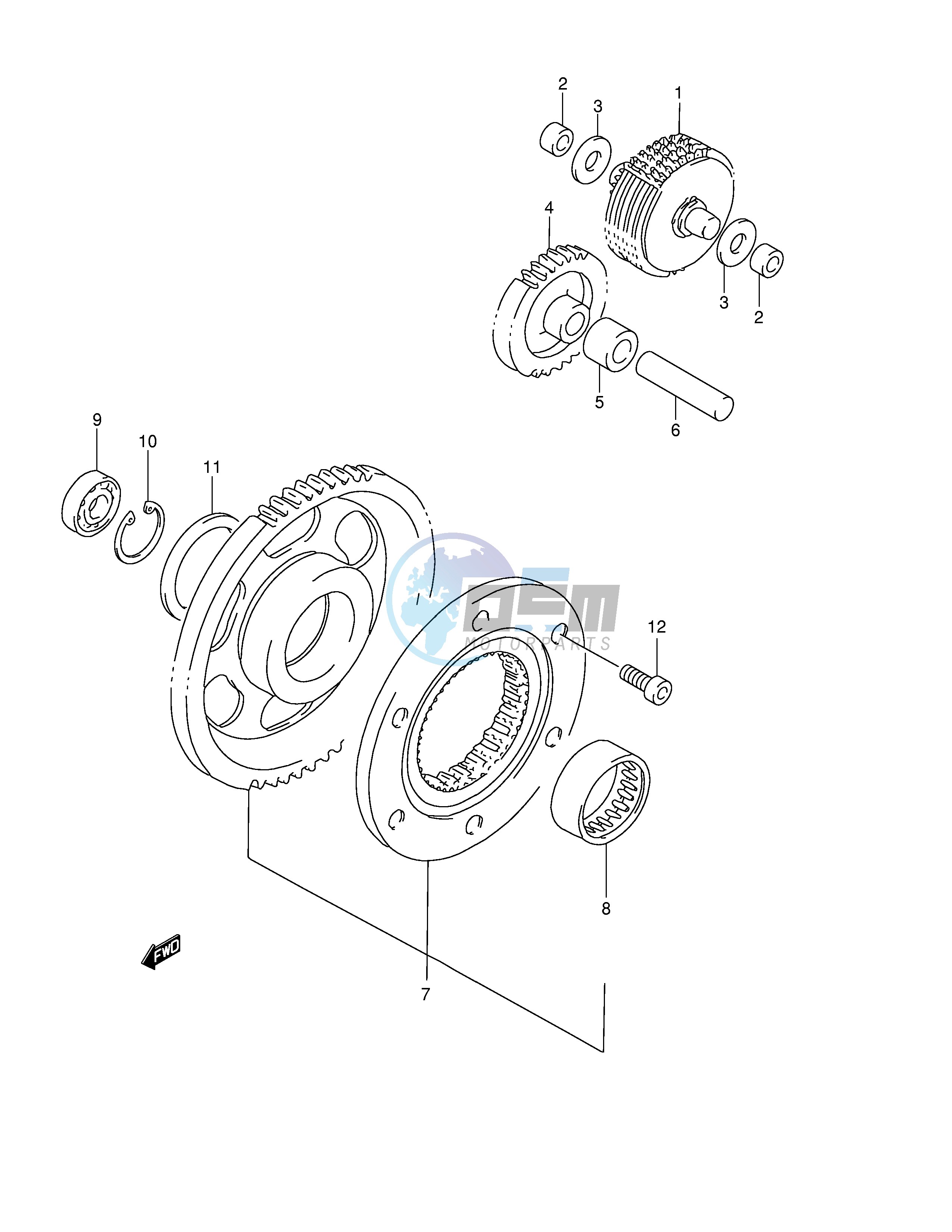 STARTER CLUTCH (MODEL W X)