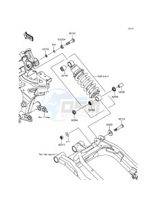 ER-6N ER650EGF XX (EU ME A(FRICA) drawing Suspension/Shock Absorber