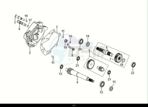 JET 14 50 (XC05W2-NL) (E5) (M1) drawing MISSION CASE-DRIVE SHAFT