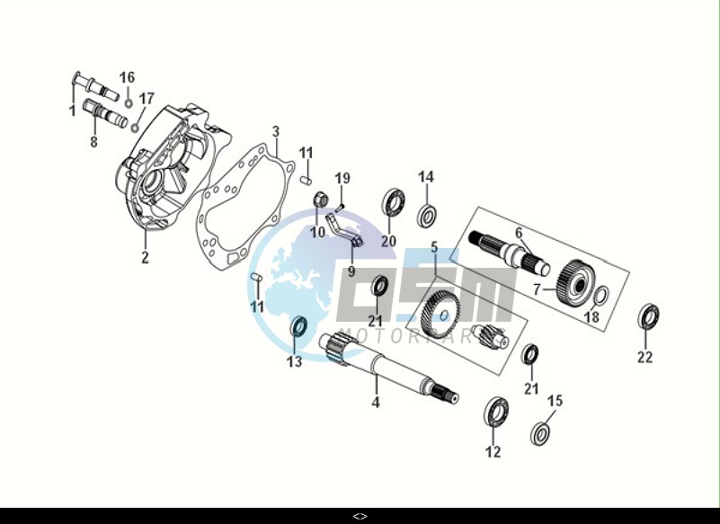 MISSION CASE-DRIVE SHAFT