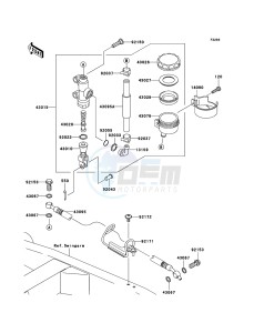 Z750S ZR750-K1H FR GB XX (EU ME A(FRICA) drawing Rear Master Cylinder