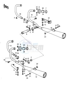 KZ 1000 G [CLASSIC] (G1) [CLASSIC] drawing MUFFLERS