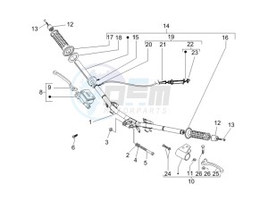 NRG 50 power DT drawing Handlebars - Master cilinder