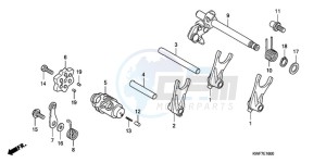 CBF125MA Europe Direct - (ED) drawing GEARSHIFT DRUM