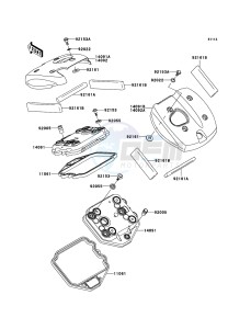 VN900_CLASSIC VN900BBF GB XX (EU ME A(FRICA) drawing Cylinder Head Cover