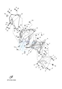 MTT690P-AB MT-07 TRACER TRACER 700 (B7K1 B7K1 B7K1 B7K1) drawing COWLING 2