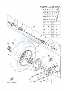 YFM700FWAD GRIZZLY 700 EPS (BLTE) drawing REAR WHEEL 2