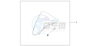 VFR800A drawing WINDSCREEN