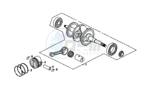 JET 14 125I/X8A L7 drawing CRANKSHAFT