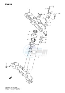 GSX650F (E2) Katana drawing STEERING STEM