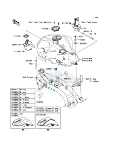 Z750 ZR750L8F GB XX (EU ME A(FRICA) drawing Fuel Tank