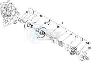 Zip 100 4T 2011-2014 (VieTnam) drawing Driven pulley