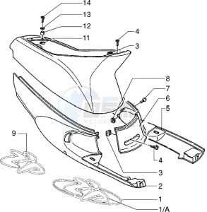 Zip 50 freno a disco drawing Side covers