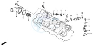 CBR600F drawing THERMOSTAT