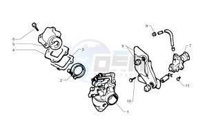 Ark LC Blue-Matt Black 250 drawing Oil pump - Carburettor