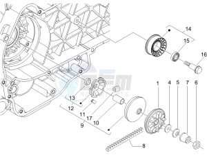 Beverly 250 (USA) USA drawing Driving pulley