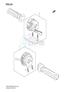 GSX-R600 (E2) drawing HANDLE SWITCH