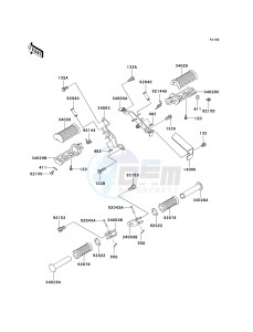 BN 125 A [ELIMINATOR 125] (A6F-A9F) A9F drawing FOOTRESTS