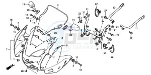 CB600F HORNET S drawing COWL