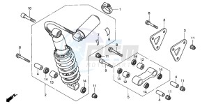 CBR900RR FIRE BLADE drawing REAR CUSHION