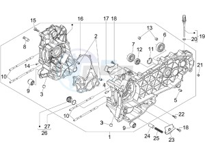 Beverly 250 Tourer e3 drawing Crankcase