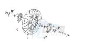 GPR REPLICA PESEK - 50 CC EU2 drawing REAR WHEEL