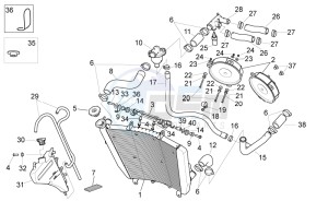 RSV 4 1000 APRC Factory Std SE drawing Cooling system